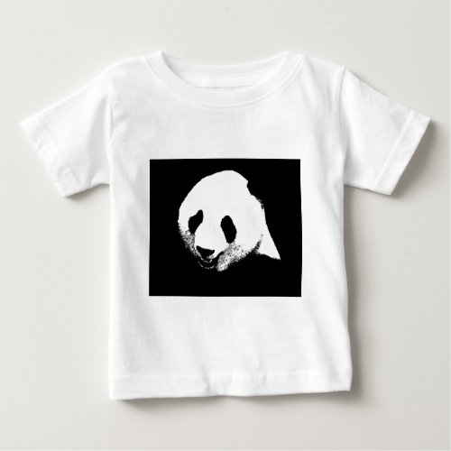 Black  White Panda Baby T_Shirt