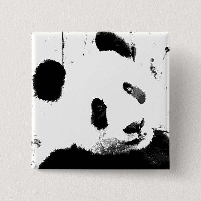 Black & White Panda Button (Front)
