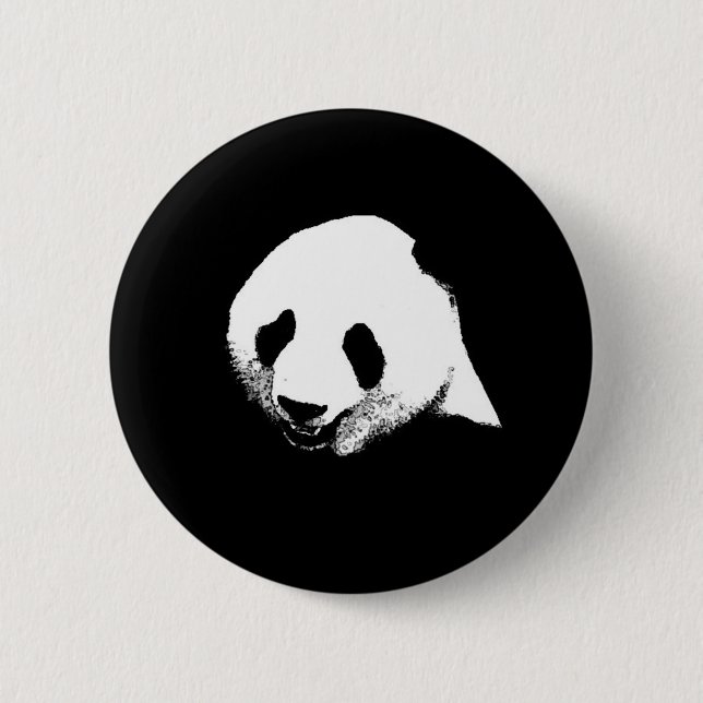 Black & White Panda Button (Front)