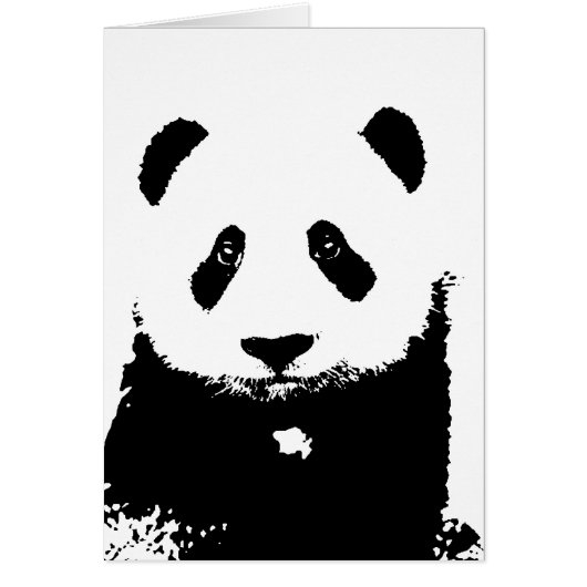 Black & White Panda Cards (Front)