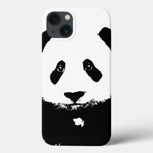 Black  White Panda iPhone 13 Case