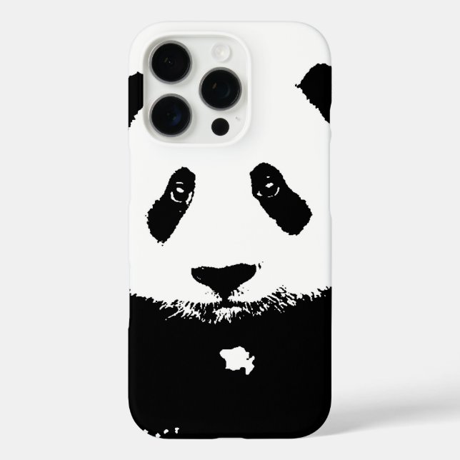 Black & White Panda Case-Mate iPhone Case (Back)
