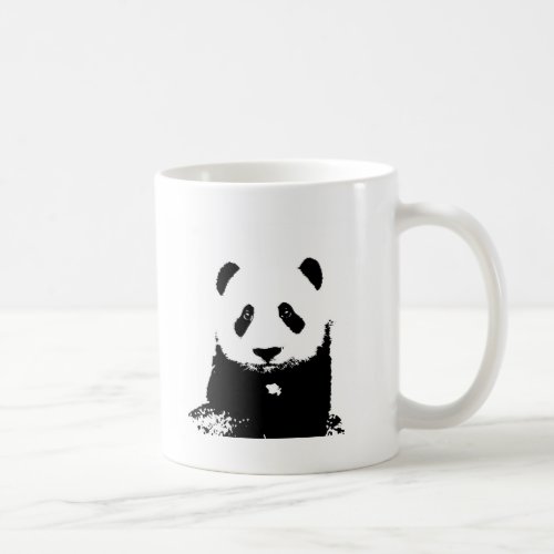 Black  White Panda Coffee Mug