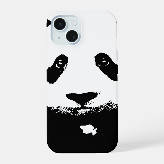 Black & White Panda Iphone Case (Back)