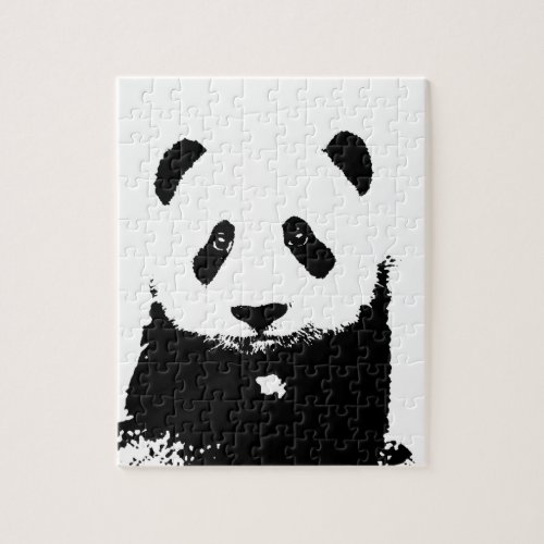 Black  White Panda Jigsaw Puzzle