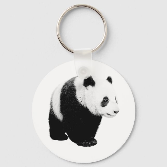Black & White Panda Keychain (Front)