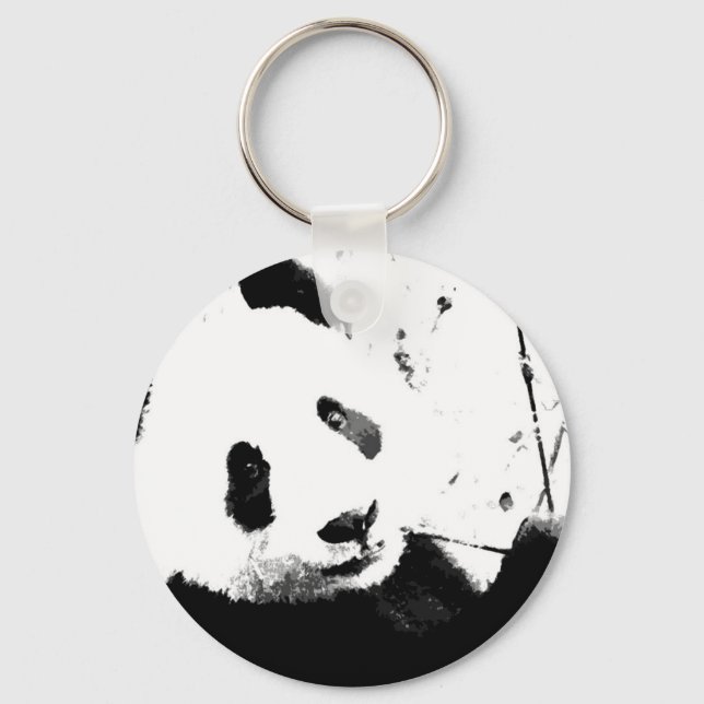 Black & White Panda Keychain (Front)