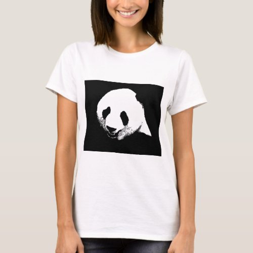 Black  White Panda T_Shirt