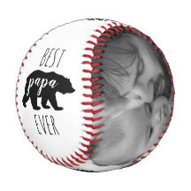 Black & White Papa Bear Father's Day Custom Photo