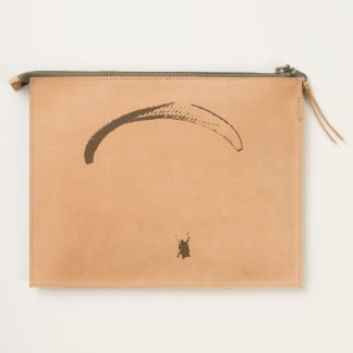 Black & White Parachute - Zazzle Heart Pouch