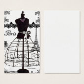 Black White Paris Fashion Mannequin (Front & Back)