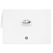 Black White Parti Cocker Spaniel Cards (Back Horizontal)