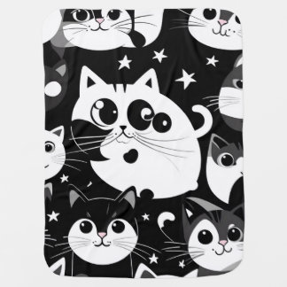 Black & White Pattern Baby Blanket