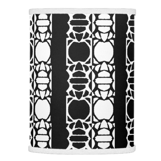 Black & white pattern lamp shade (Right)