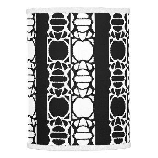 Black & white pattern lamp shade (Back)