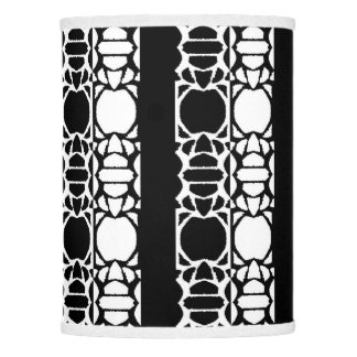 Black & white pattern lamp shade