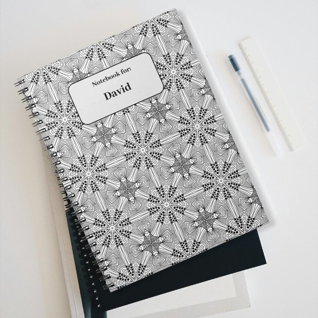 Black&White pattern name Notebook (Creator Uploaded)