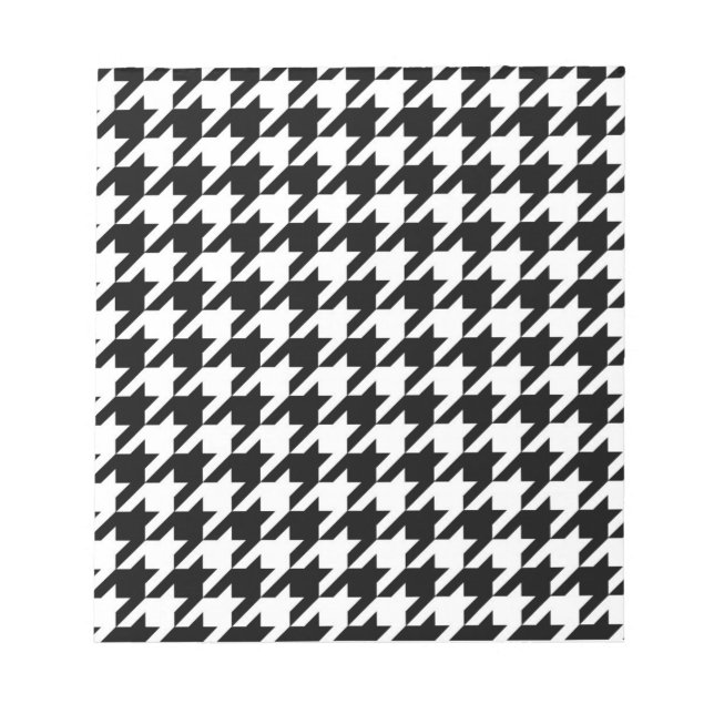Black & White Pattern Notepad (Front)