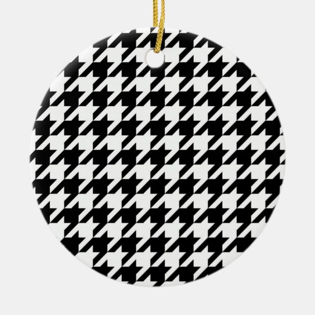 Black & White Pattern Ornament (Front)