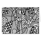 Black & White Pattern Patchwork 02 Cards (Front Horizontal)