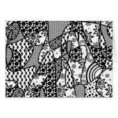 Black & White Pattern Patchwork 03 Cards (Front Horizontal)