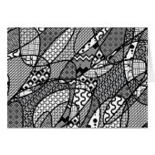 Black & White Pattern Patchwork 05 Cards (Front Horizontal)