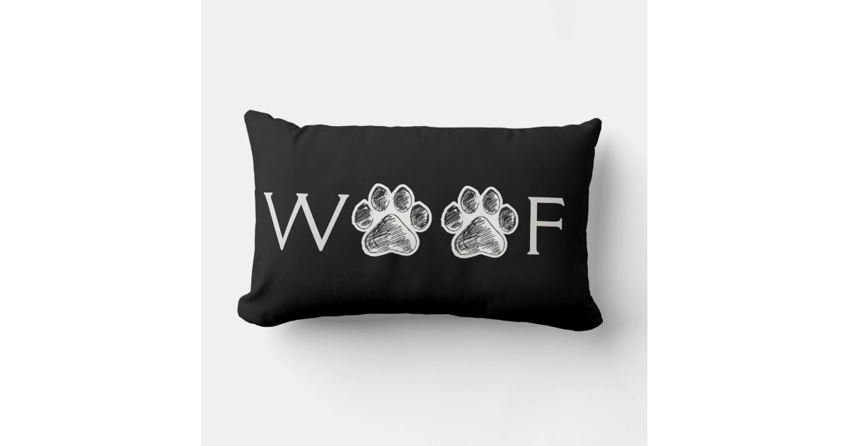 WOOF WOOF, Throw Pillows