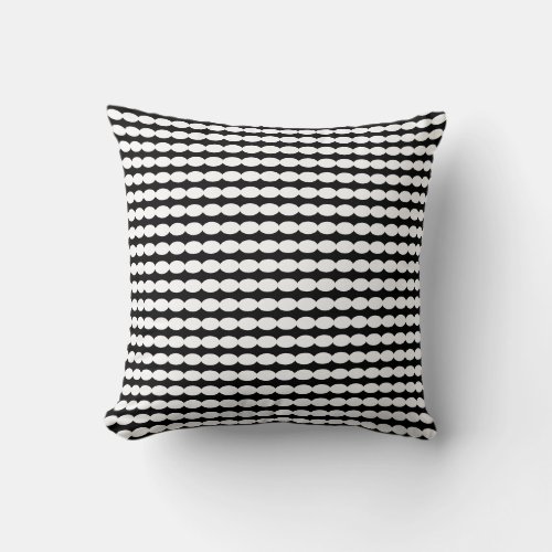 Black White Pearl Patterns Stylish Modern Custom Throw Pillow