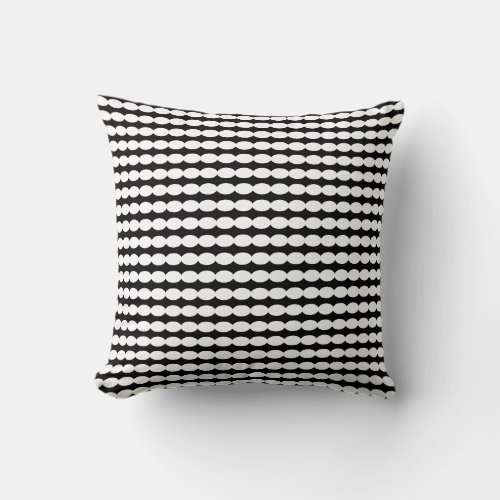 Black White Pearl Patterns Stylish Modern Gift Throw Pillow