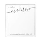 Black White Personalized Name | From The Desk Of