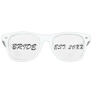 Black White Personalized Sunglasses Party Favors