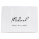 Black & White Personalized Wedding Party Name Gift