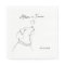 Black White Pet Doodle Engagement Wedding Monogram