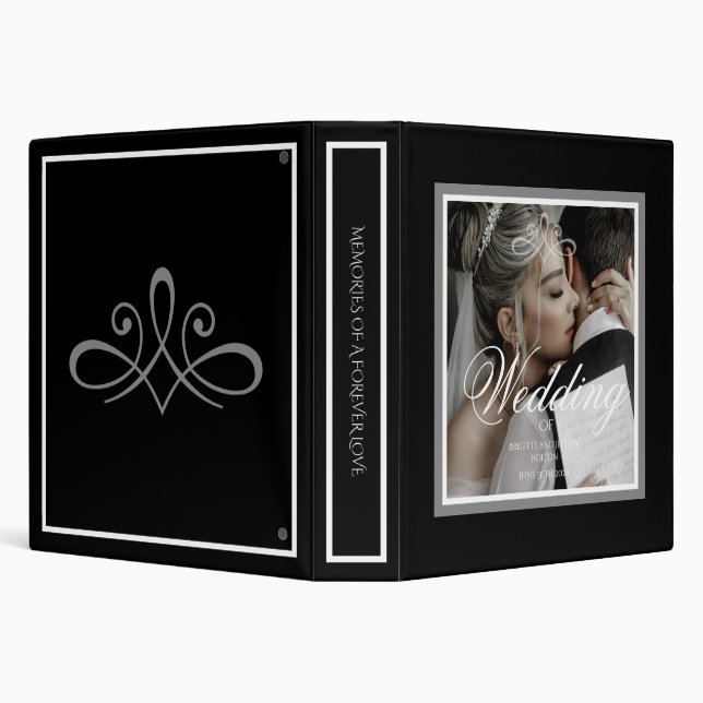 Black & white photo album 3 ring binder (Background)