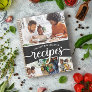 Black White Photo Collage Family Recipes Notebook