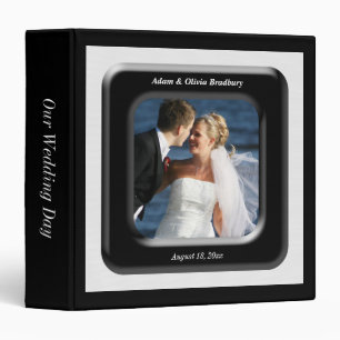 Black & White Photo Frame Wedding Album Binder