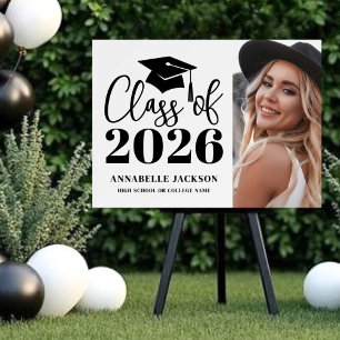 Black White Photo Graduation Foam Board