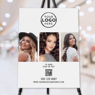 Black White Photo Logo Business Sign