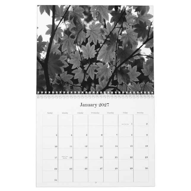 Black & White Photography 2012 Calendar (Jan 2027)