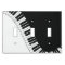 Black & White Piano Design Light Switch Cover