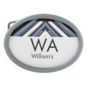 Black white piano keys add name initial letter mon belt buckle