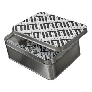 Black & White Piano Keys Jigsaw Puzzle