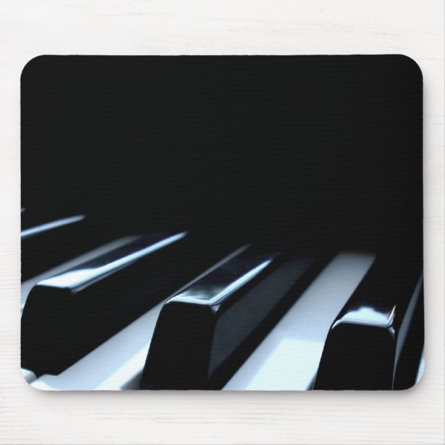 Black & White Piano Keys Mouse Pad (Front)