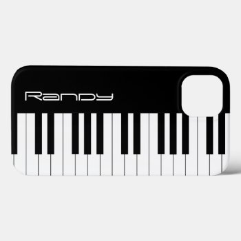 Black & White Piano Keys | Music Fan Gifts Iphone 13 Case by BestCases4u at Zazzle
