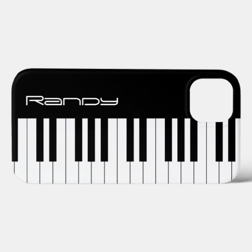 Black  White Piano Keys  Music Fan Gifts iPhone 13 Case