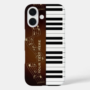 Black & White Piano Keys Music Gifts iPhone 16 Case