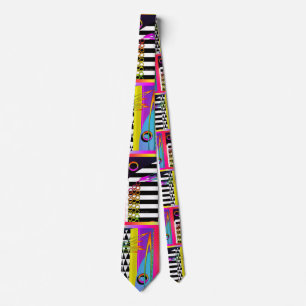 Black White Piano Keys  Neck Tie