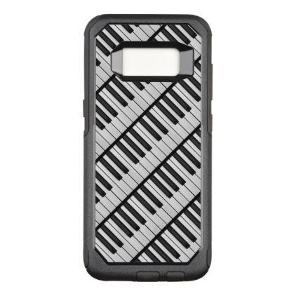 Black &amp; White Piano Keys OtterBox Commuter Samsung Galaxy S8 Case