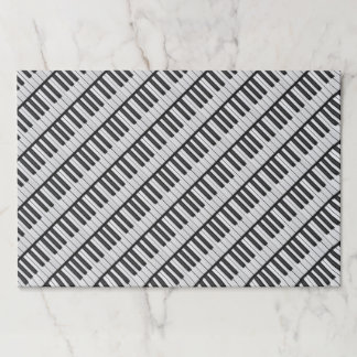 Black & White Piano Keys Paper Pad
