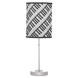 Black & White Piano Keys Table Lamp